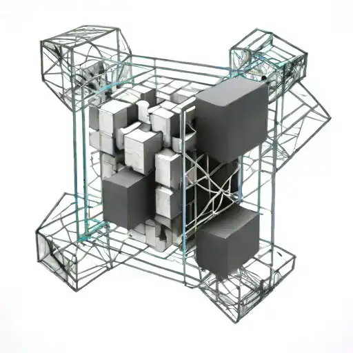 tesseract cube with thin lines tattoo design idea