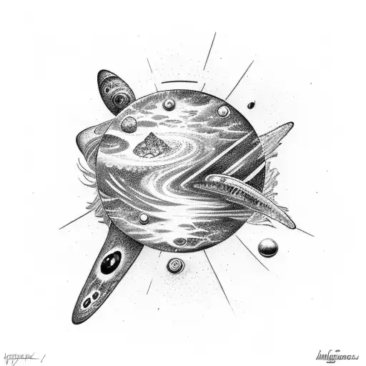 hitchhikers guide galaxy tattoo design idea