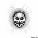 v for vendetta tattoo design idea