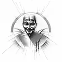 v for vendetta tattoo design idea