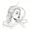 she lie tattoo design idea