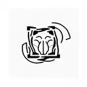 matching leo sign tattoo design idea