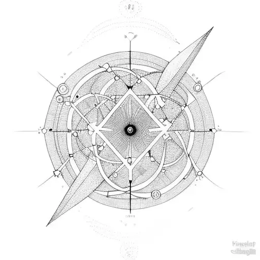 molecule serotonine tattoo design idea