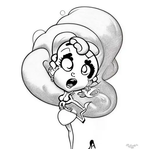 betty boop tattoo design idea
