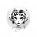 betty boop tattoo design idea