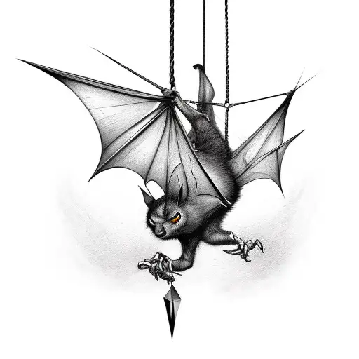 Grim Reaper Bat Best Temporary Tattoos| WannaBeInk.com