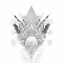 Words serenity, wisdom and courage  tattoo design idea