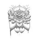 Words serenity, wisdom and courage  tattoo design idea