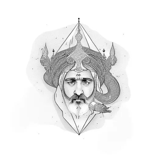 shia religious imam ali  tattoo design idea
