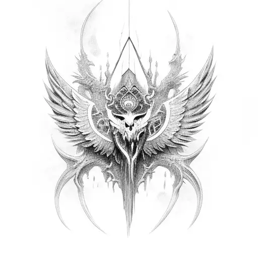 seraph biblic  tattoo design idea