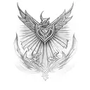seraph biblic  tattoo design idea