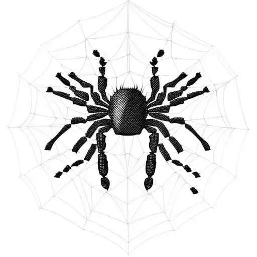 Cybernetic spider tattoo design idea