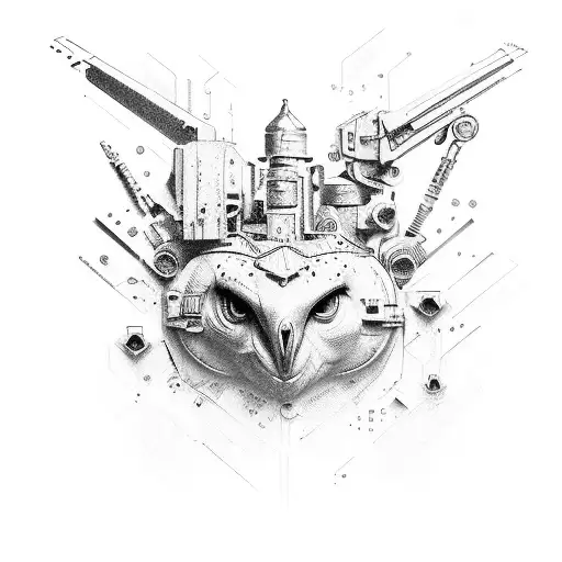 surveilance camera graffiti tattoo design idea