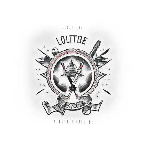 barbed wire love tattoo design idea