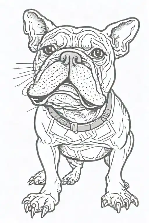 funny  ignorant bulldog tattoo design idea