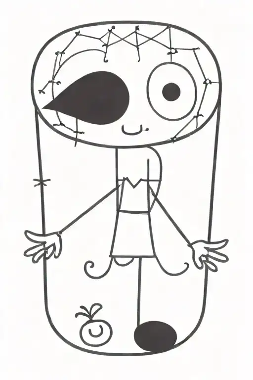 Whimsy Goth tattoo design idea