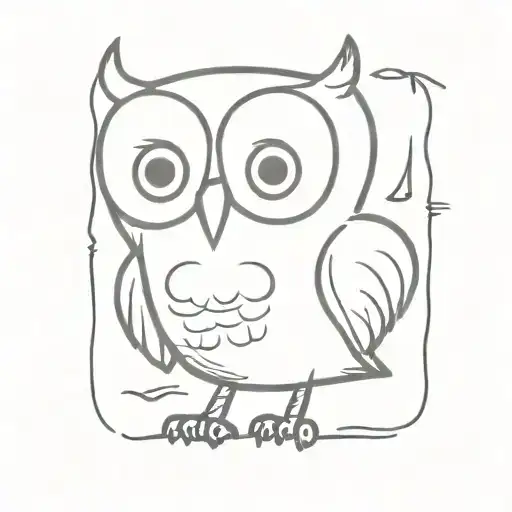 Owl tattoo design idea