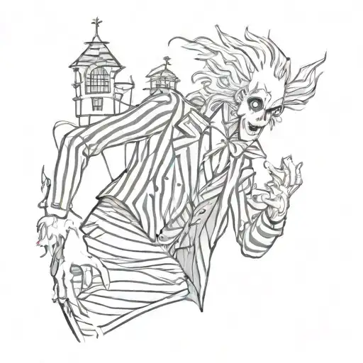 beetlejuice tattoo design idea