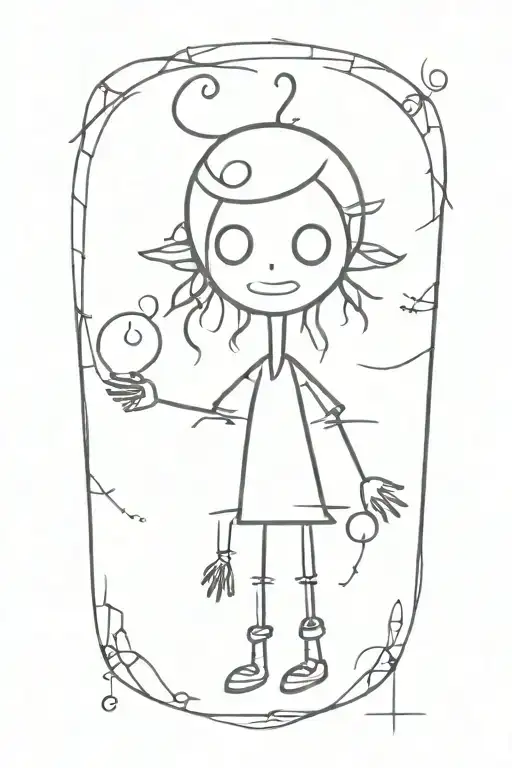 Whimsy Goth tattoo design idea
