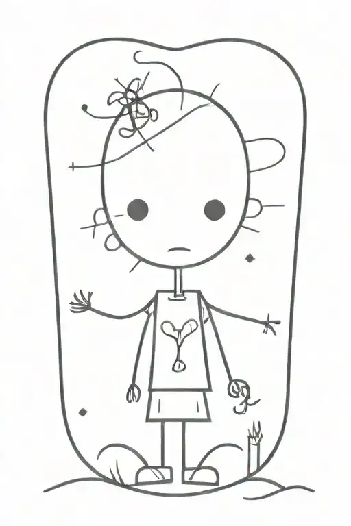 Whimsy Goth tattoo design idea