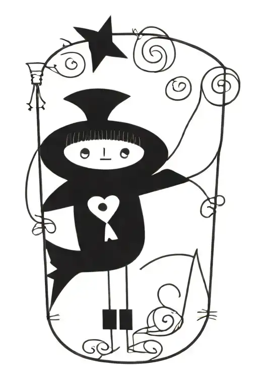 Whimsy Goth tattoo design idea