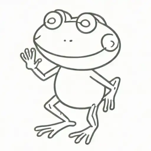 frog tattoo design idea