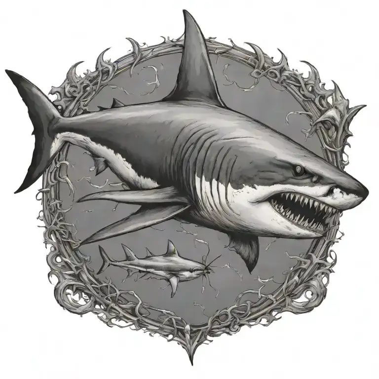 Shark tattoo design idea