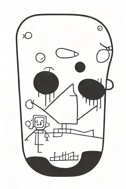 Whimsy Goth tattoo design idea