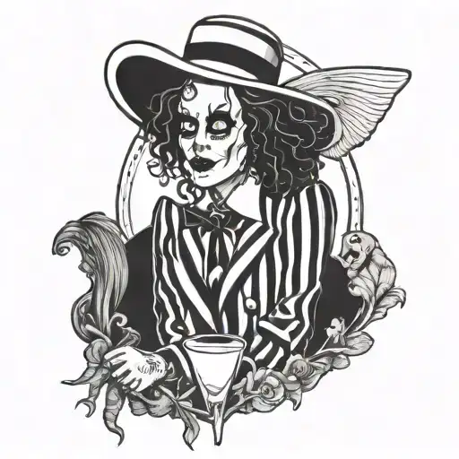 beetlejuice tattoo design idea