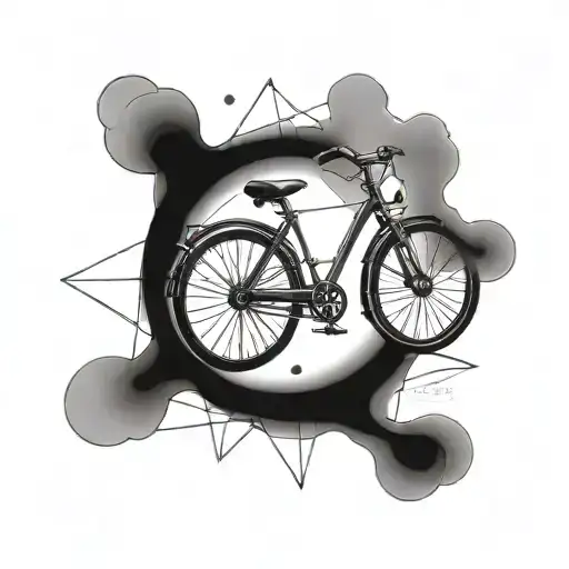bicycle tattoo design idea