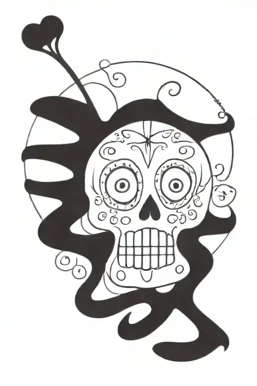 Sugar Skull tattoo design idea