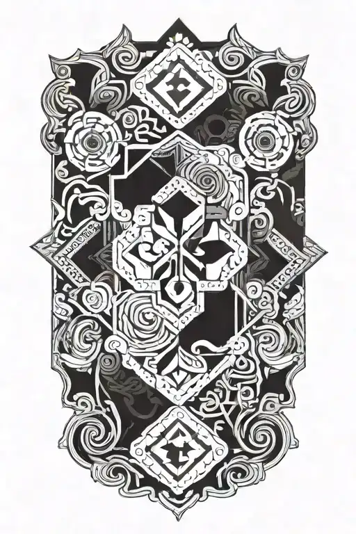 full Blackout  tattoo design idea