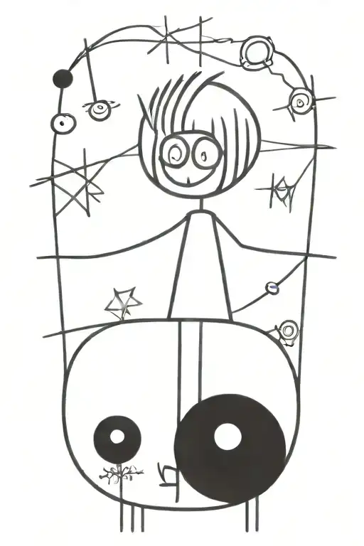 Whimsy Goth tattoo design idea