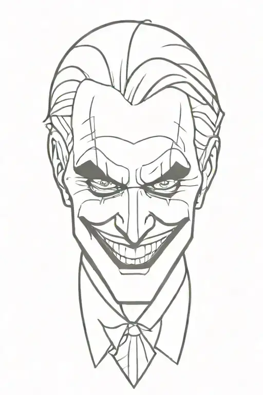 Joker tattoo design idea