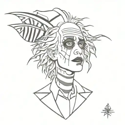 beetlejuice tattoo design idea