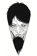 Depression depicted tattoo design idea