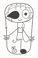 Whimsy Goth tattoo design idea