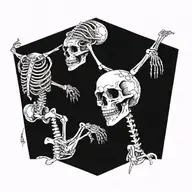 Skeleton tattoo design idea