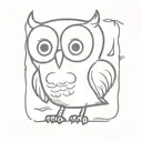 Owl tattoo design idea