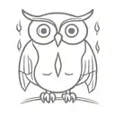 Owl tattoo design idea