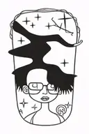 Whimsy Goth tattoo design idea