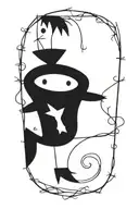 Whimsy Goth tattoo design idea