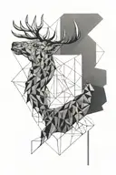 hirsch tattoo design idea