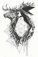 hirsch tattoo design idea