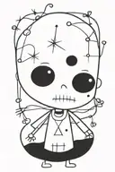 Whimsy Goth tattoo design idea