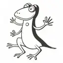 frog tattoo design idea