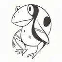 frog tattoo design idea