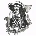 beetlejuice tattoo design idea