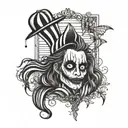 beetlejuice tattoo design idea