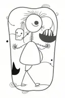 Whimsy Goth tattoo design idea